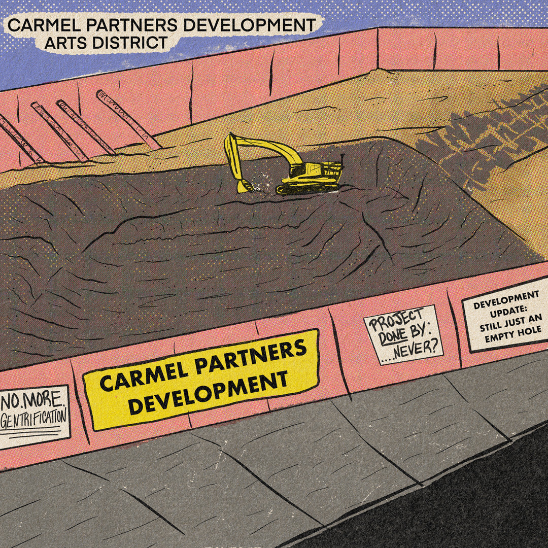 Illustration of the incomplete Carmel Partners Development
