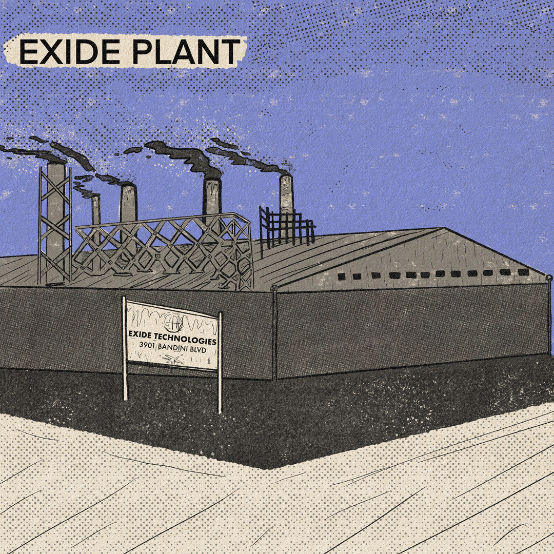 Illustration of the Exide Plant