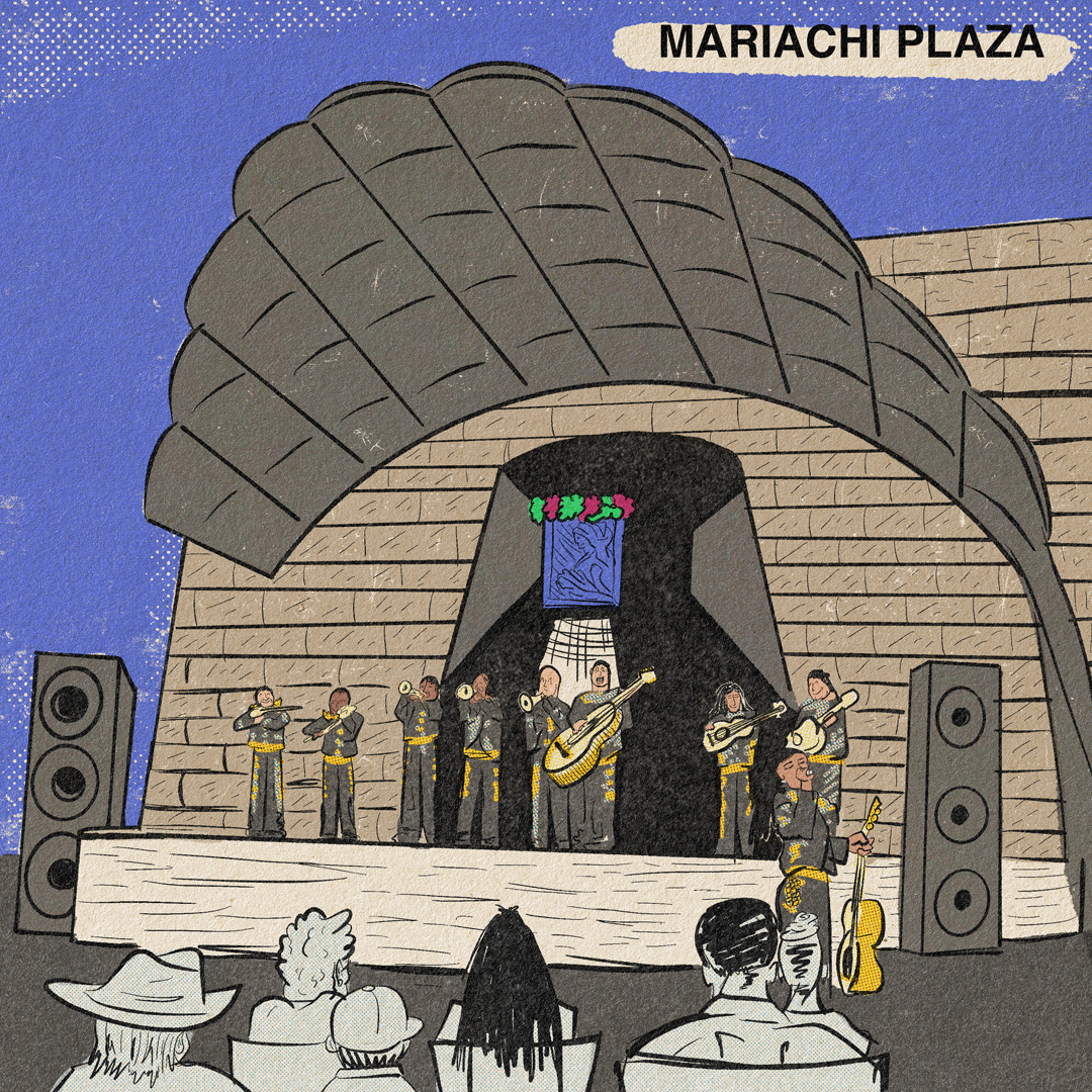Illustration of Mariachi Plaza